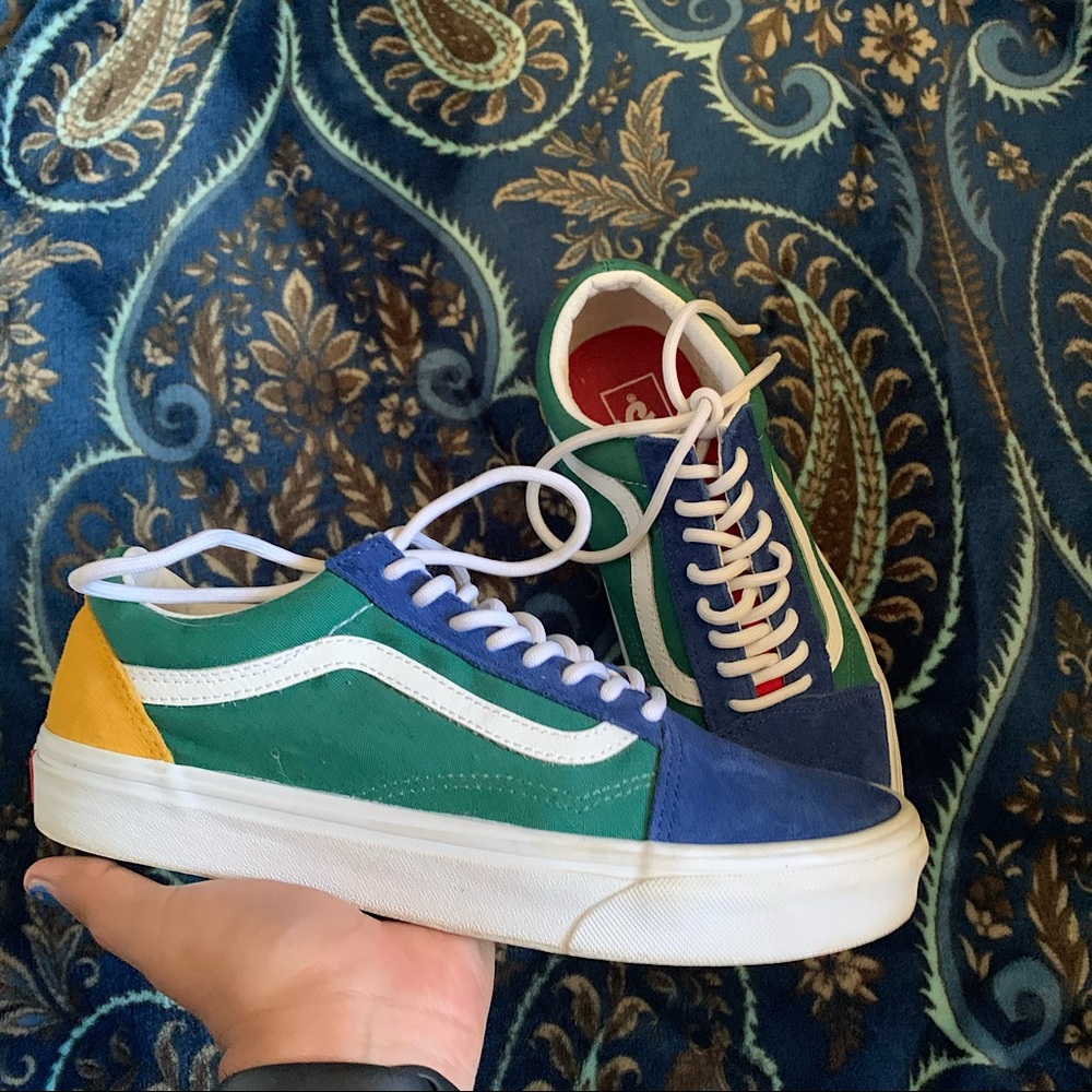 Multi colored vans size 8 in men’s, 9.5 women’s